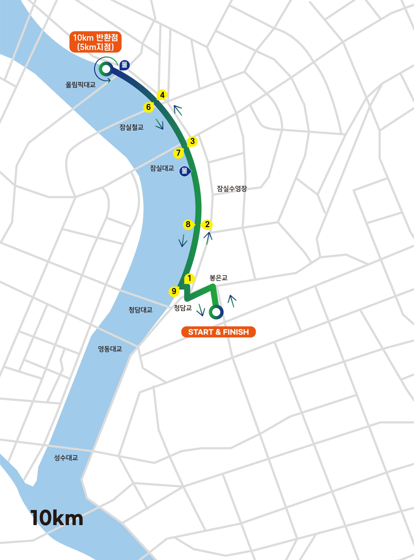 10km코스 코스도 이미지