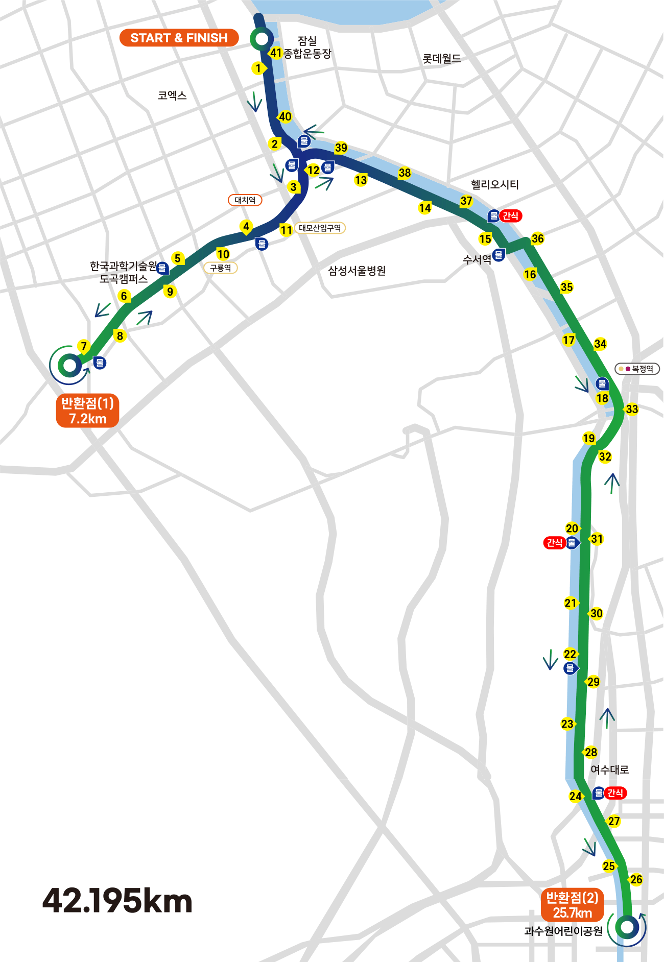 10km코스 코스도 이미지